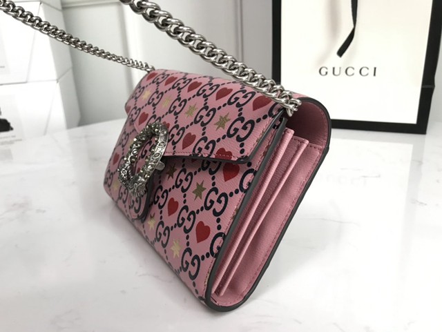 Gucci經典款女包 401231 古馳Gucci Dionysus情人節限量款 Gucci單肩斜挎女包  gqy3963